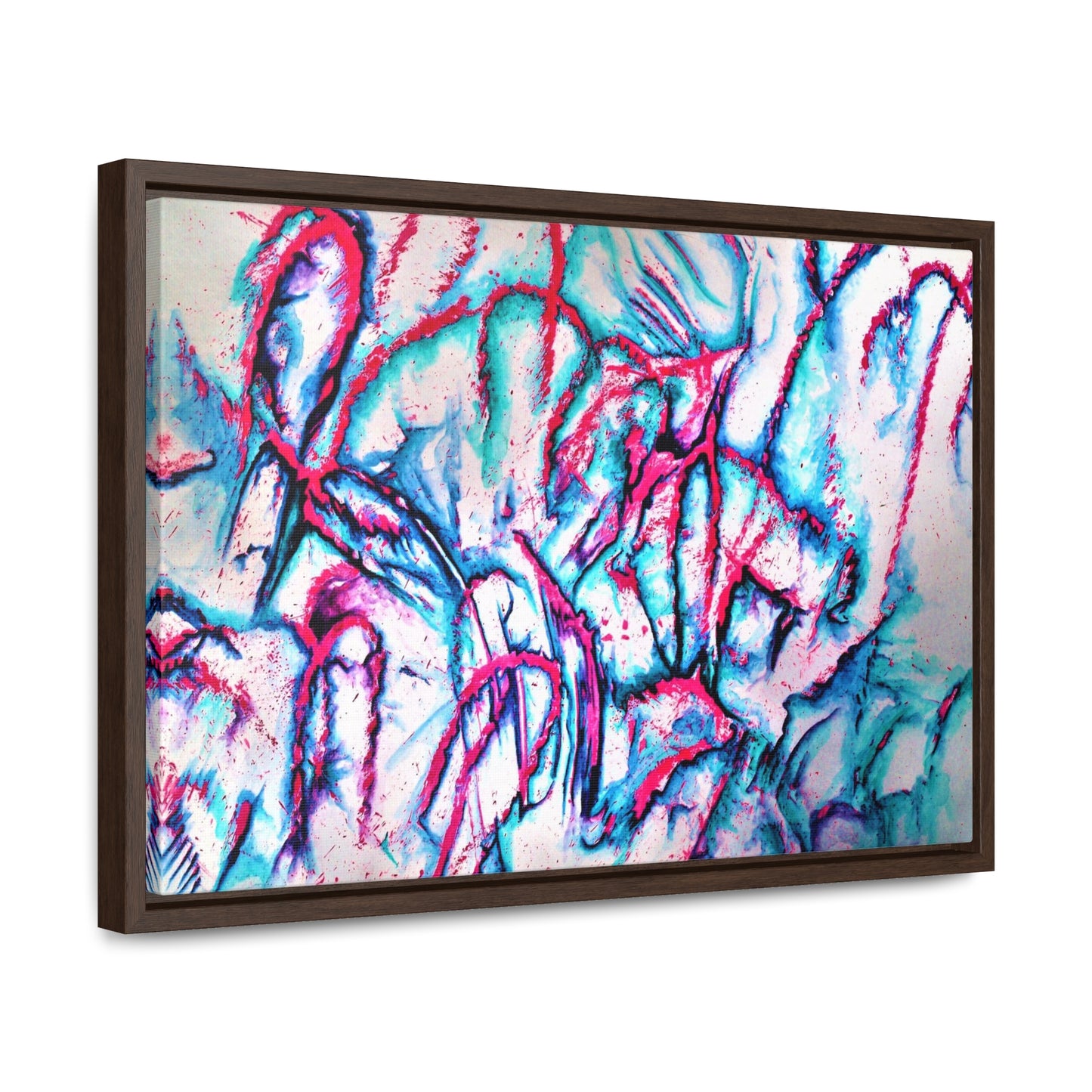 Pink Jellyfish Gallery Canvas Wraps, Horizontal Frame