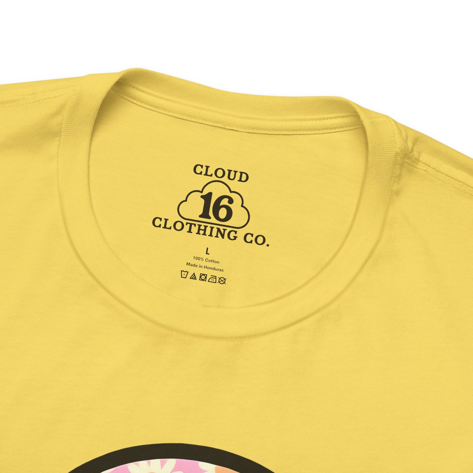 Smile Floral Womens T-Shirt - Positive Vibes Tee- Cloud 16 Clothing Co.- {{Product type}}
