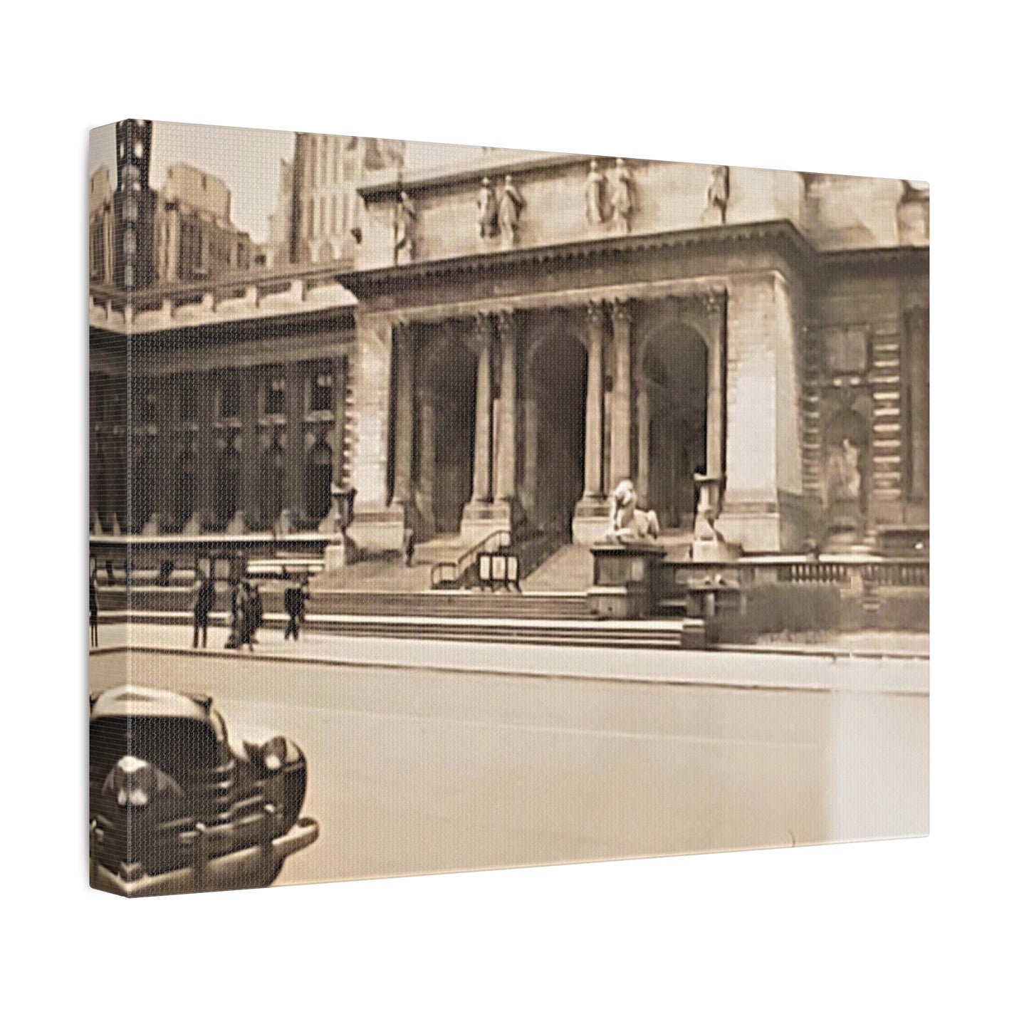 New York Public Library Stretched Canvas