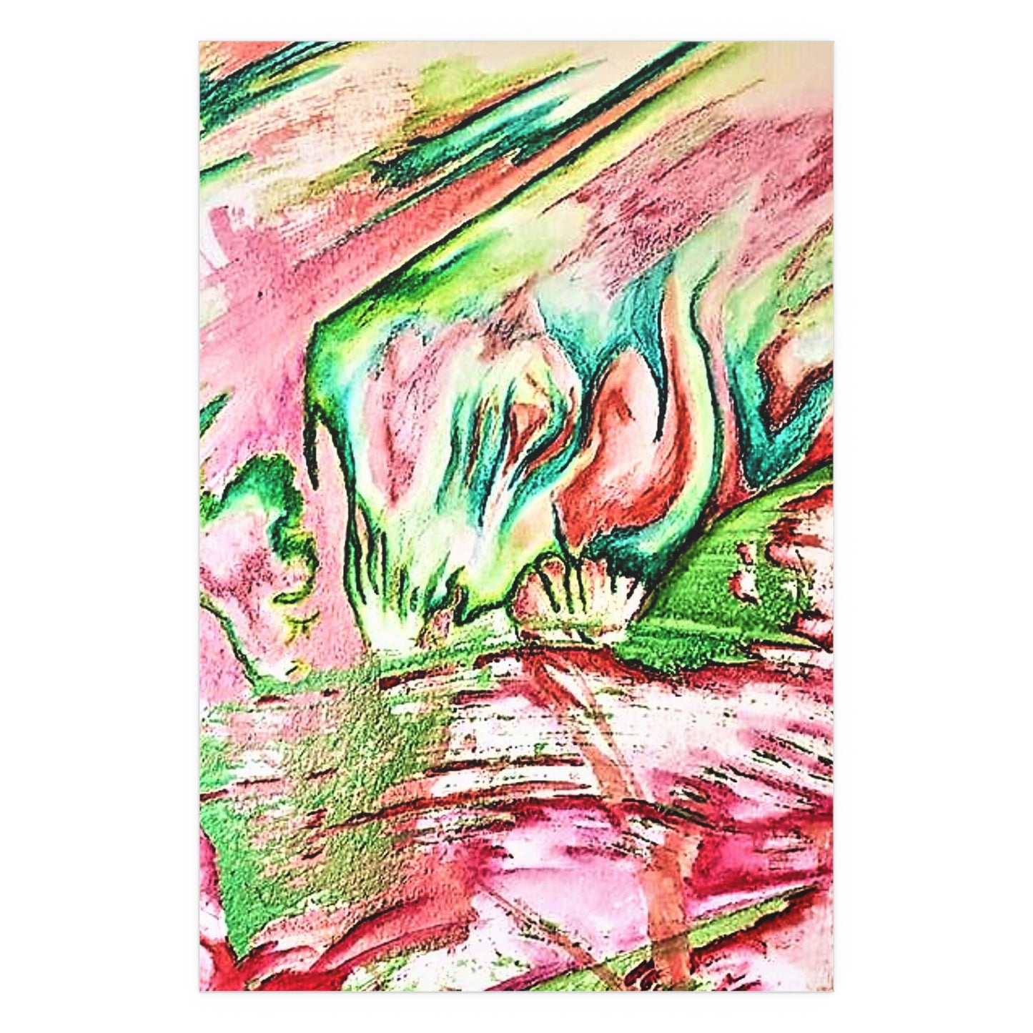 Pink Forest Silk Posters