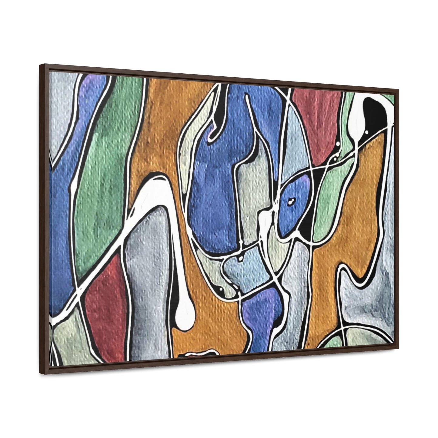 Blue Girl Gallery Canvas Wraps, Horizontal Frame