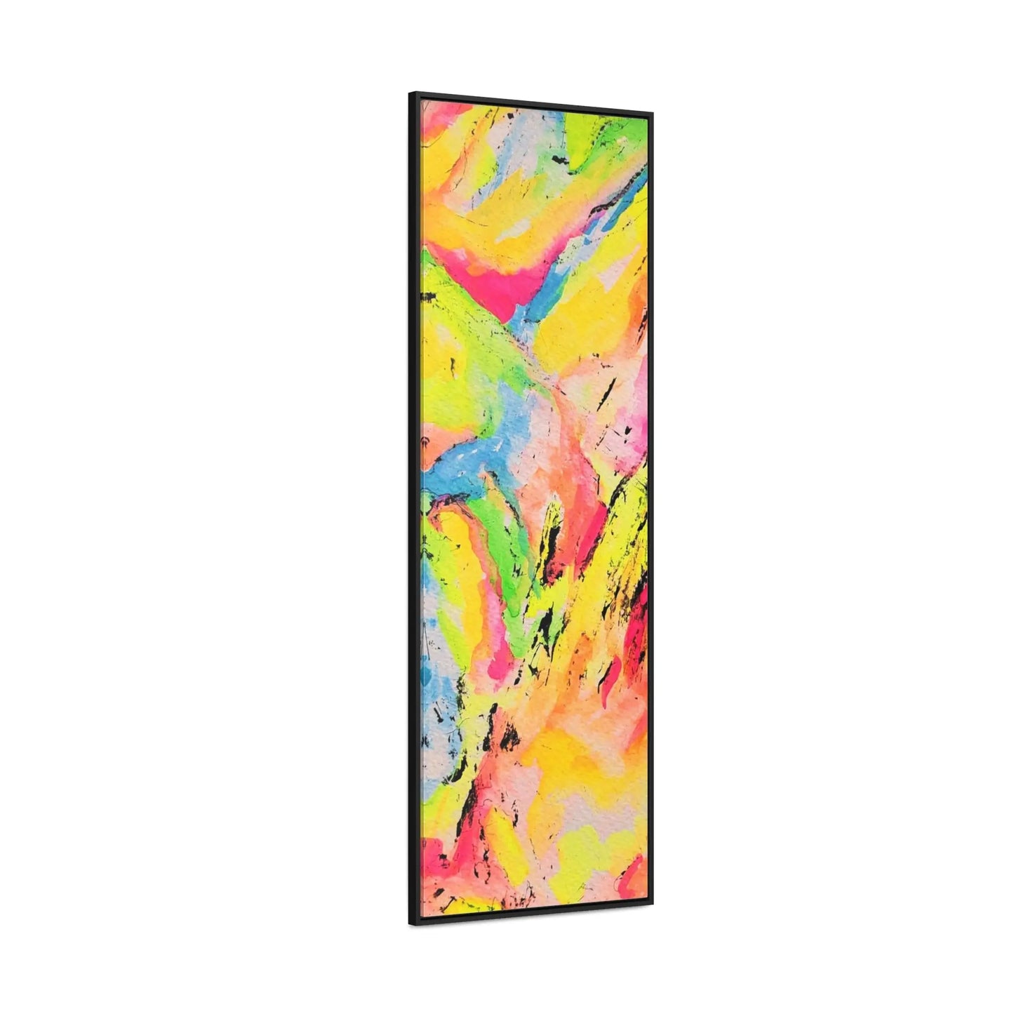 Neon Fire Gallery Canvas Wraps, Vertical Frame