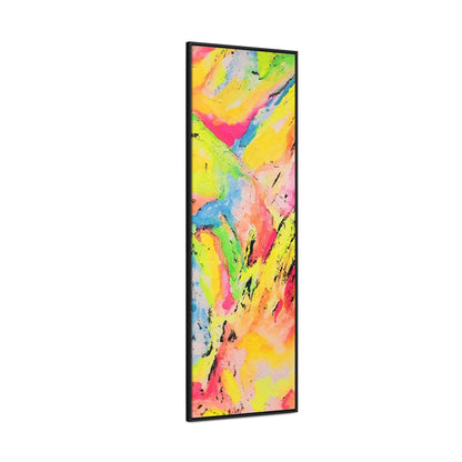 Neon Fire Gallery Canvas Wraps, Vertical Frame