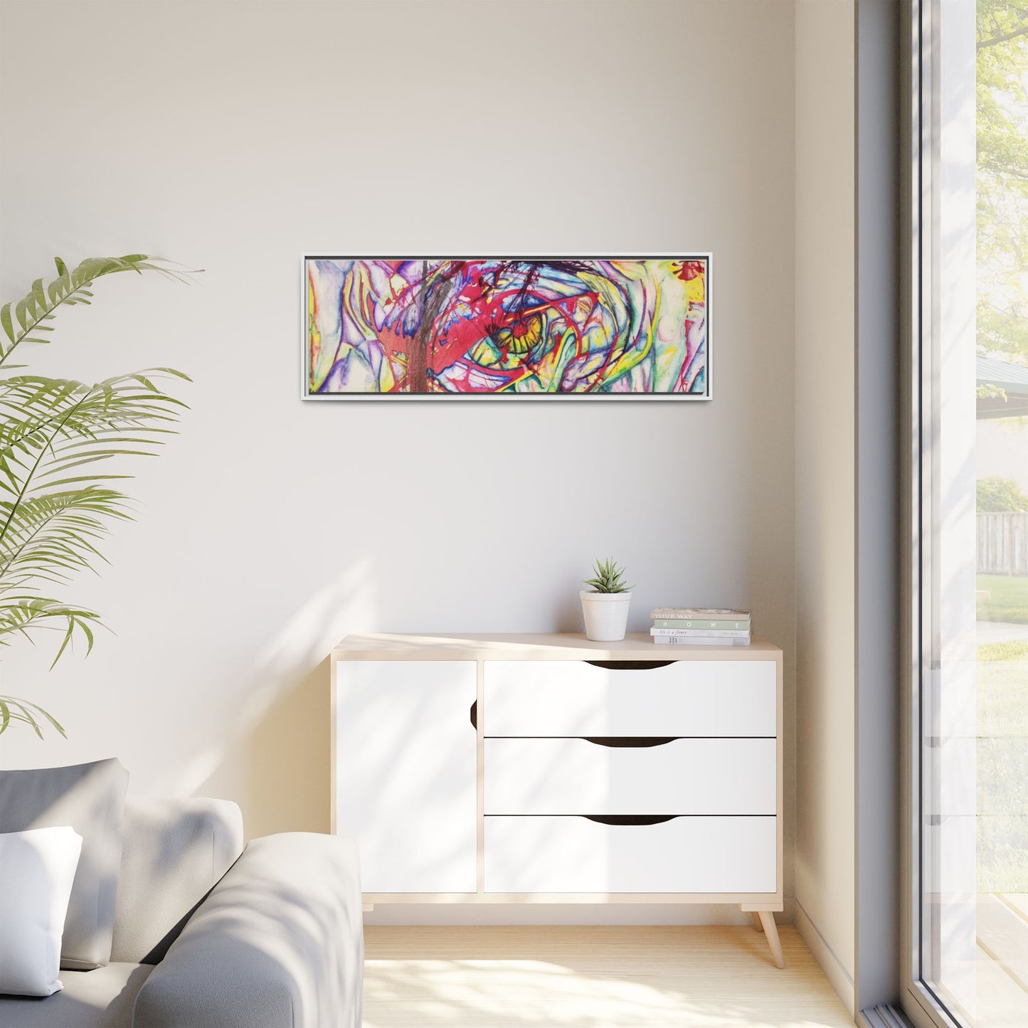 The Eye Framed Art Print - Kia Day Design