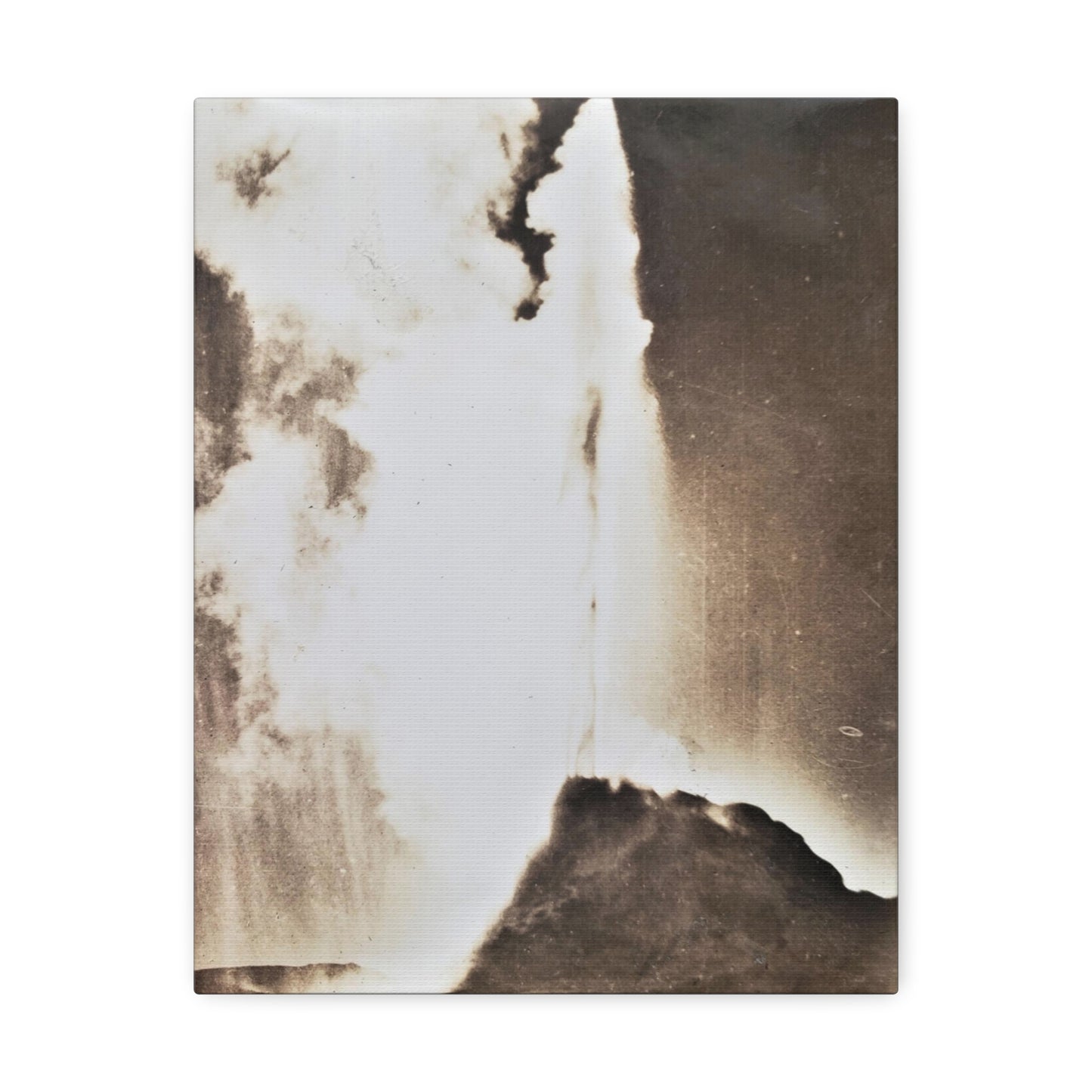 White Dome Geyser Yellowstone Stretched Canvas