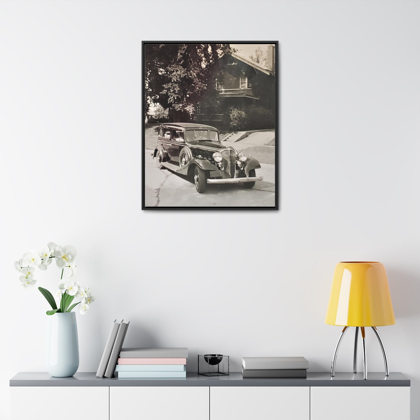 Classic Car Gallery Canvas Wraps, Vertical Frame