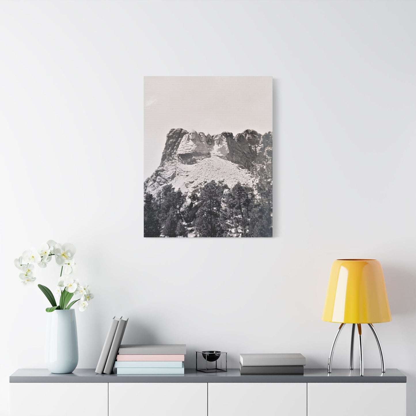 Black Hills Mount Rushmore Satin Canvas Stretched 24" x 30" (Vertical) 1.5"