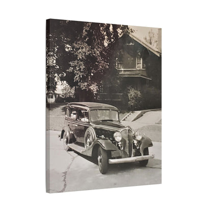 Classic Car Satin Canvas Stretched