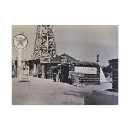 Texaco Station Continental Divide Canvas Gallery Wraps