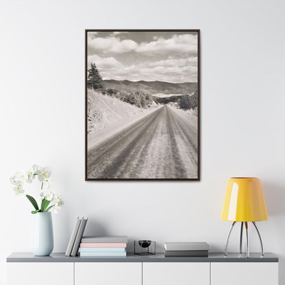 Western Road Gallery Canvas Wraps Vertical Frame 30″ x 40″ 1.25" Walnut
