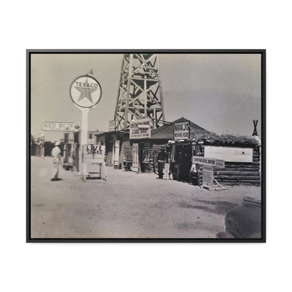 Texaco Station Continental Divide Gallery Canvas Wraps, Horizontal Frame