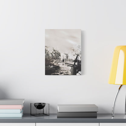Bridge Satin Canvas Stretched