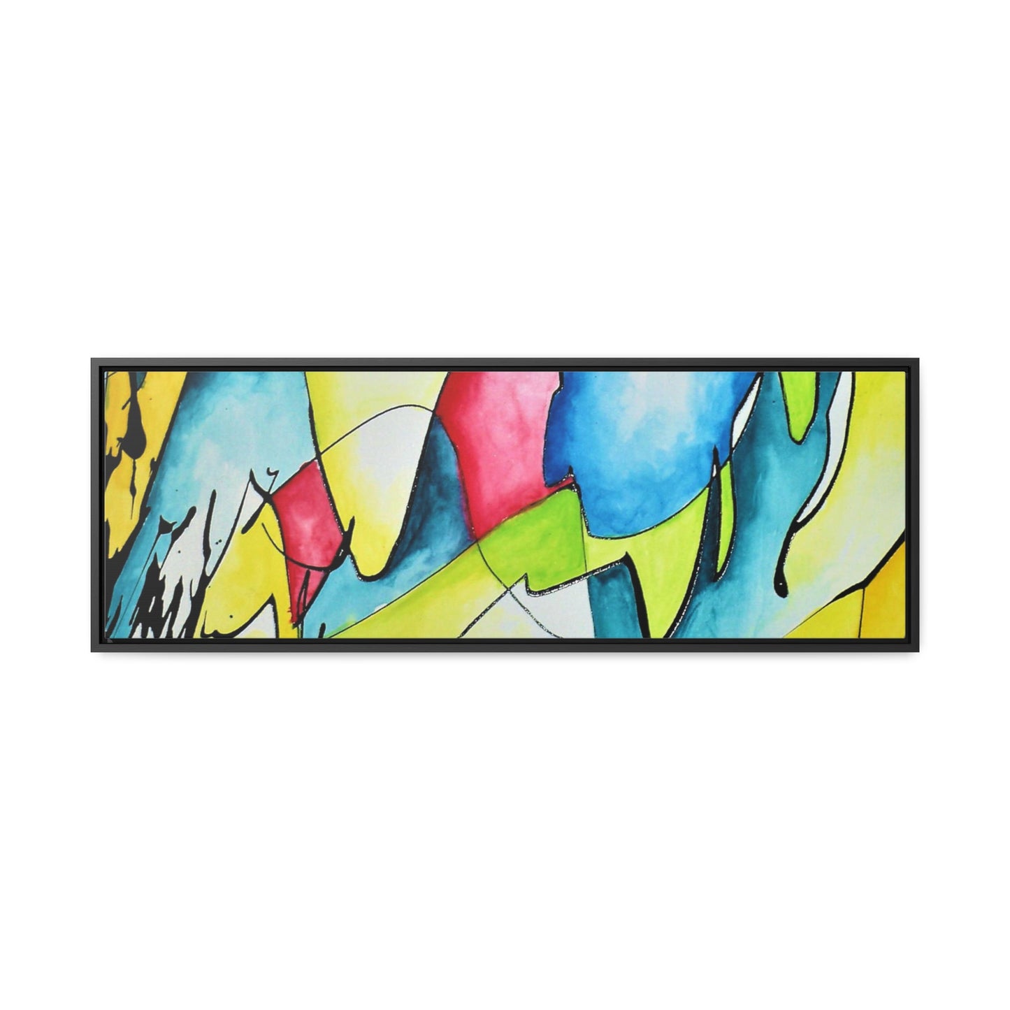 Blue Flame Gallery Canvas Wraps, Horizontal Frame