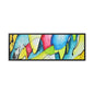 Blue Flame Gallery Canvas Wraps, Horizontal Frame 36″ x 12″ Black 1.25"