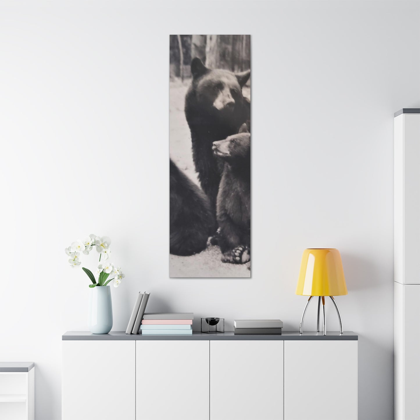 Yellowstone Black Bears Canvas Gallery Wraps