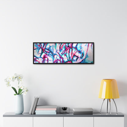 Pink Jellyfish Gallery Canvas Wraps, Horizontal Frame