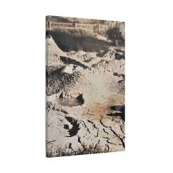 Yellowstone West Thumb Paint Pots Satin Canvas Stretched