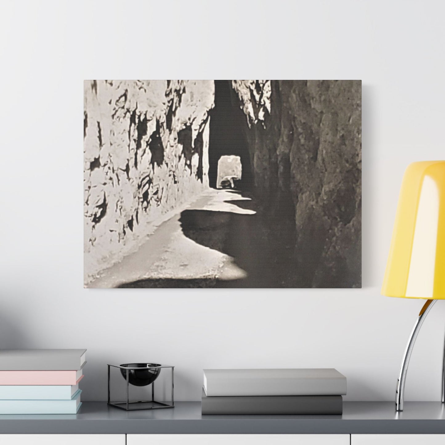 Tunnel at The Needles Satin Canvas Stretched 24″ x 18″ (Horizontal) 1.5"