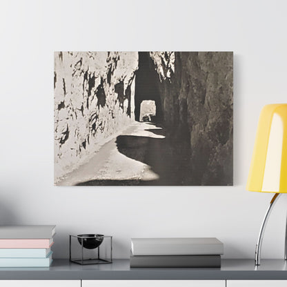 Tunnel at The Needles Satin Canvas Stretched 24″ x 18″ (Horizontal) 1.5"