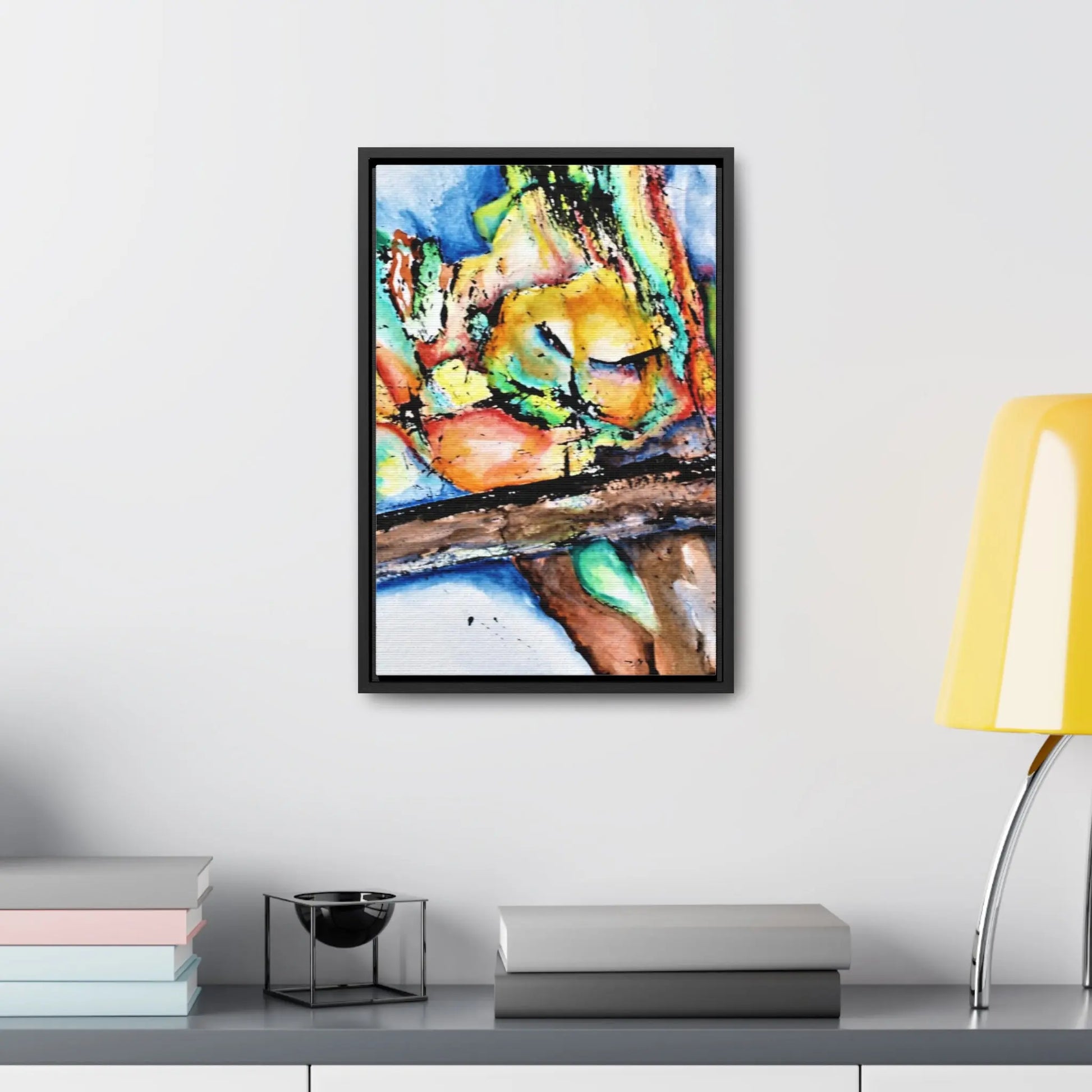 Owl In Flight Gallery Canvas Wraps, Vertical Frame