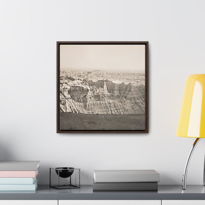 The Pinnacles Gallery Canvas Wraps Square Frame 16″ x 16″ Premium Gallery Wraps (1.25″) Walnut