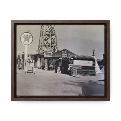 Texaco Station Continental Divide Gallery Canvas Wraps, Horizontal Frame