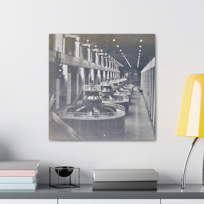 Boulder Dam Powerhouse Canvas Gallery Wraps 20″ x 20″ 1.25"