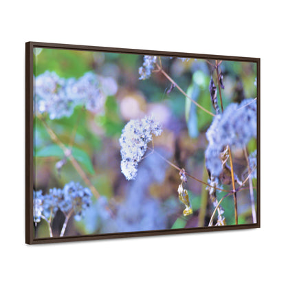 Macro Blue Gallery Canvas Wraps, Horizontal Frame