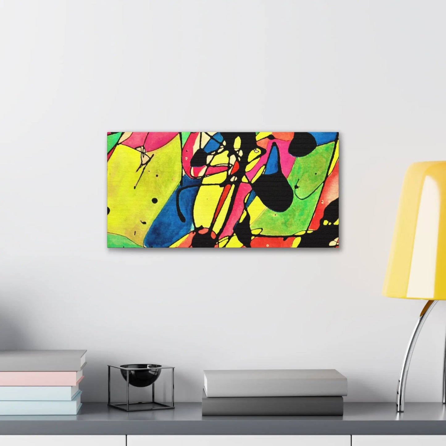 Exploding Earth Canvas Gallery Wraps 20″ x 10″ 1.25"