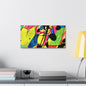 Exploding Earth Canvas Gallery Wraps 20″ x 10″ 1.25"