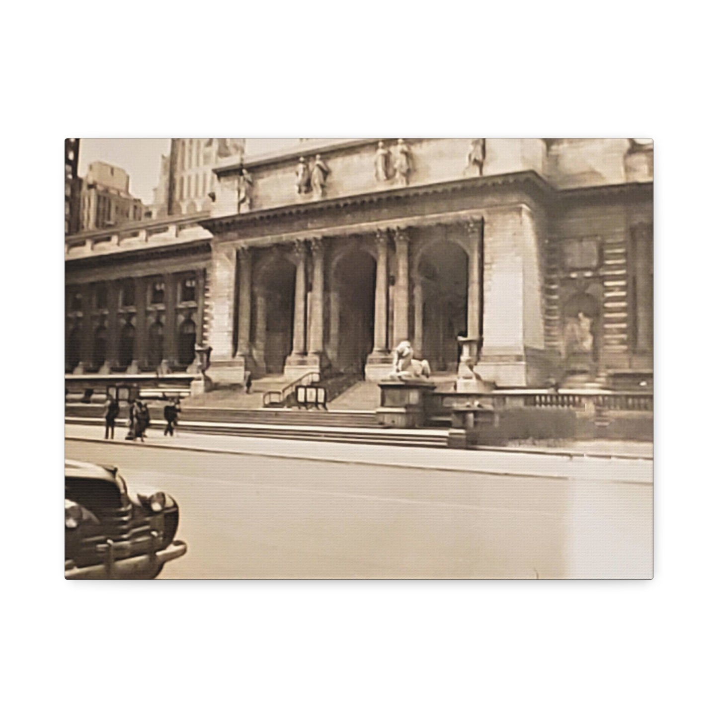 New York Public Library Stretched Canvas