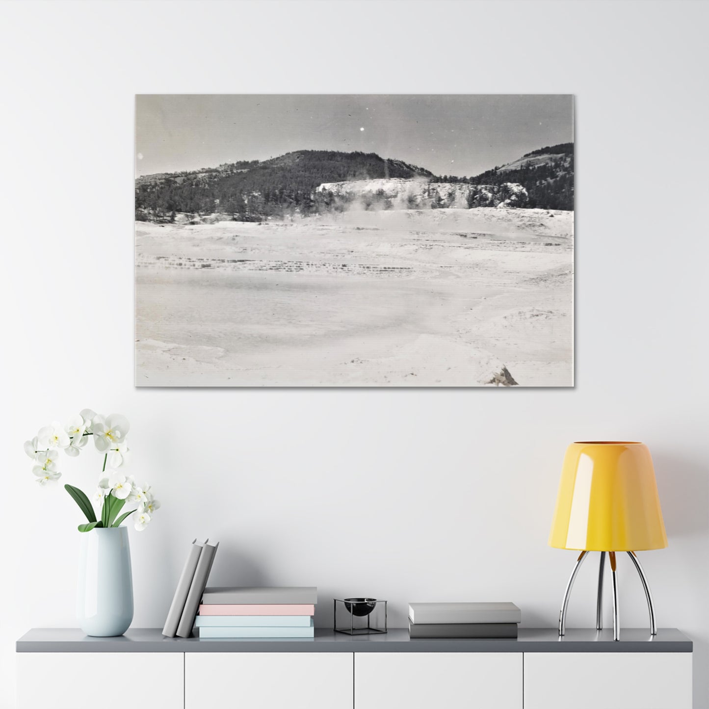 Mammoth Hot Springs Yellowstone Canvas Gallery Wraps