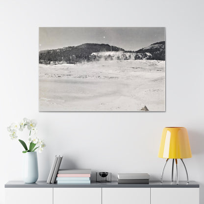 Mammoth Hot Springs Yellowstone Canvas Gallery Wraps 48″ x 32″ 1.25"