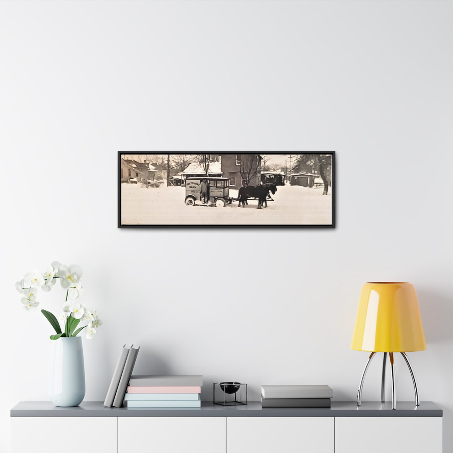 Milk Man Gallery Canvas Wraps, Horizontal Frame