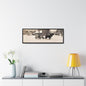 Milk Man Gallery Canvas Wraps Horizontal Frame 36″ x 12″ Black 1.25"