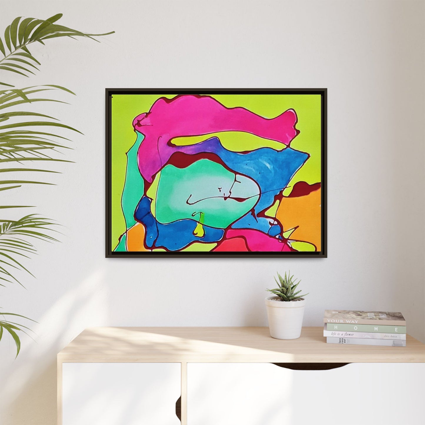 Kool Kid Matte Canvas Framed - Kia Day Design