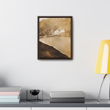 Morris Dam Lake Gallery Canvas Wraps Vertical Frame 11″ x 14″ 1.25" Walnut