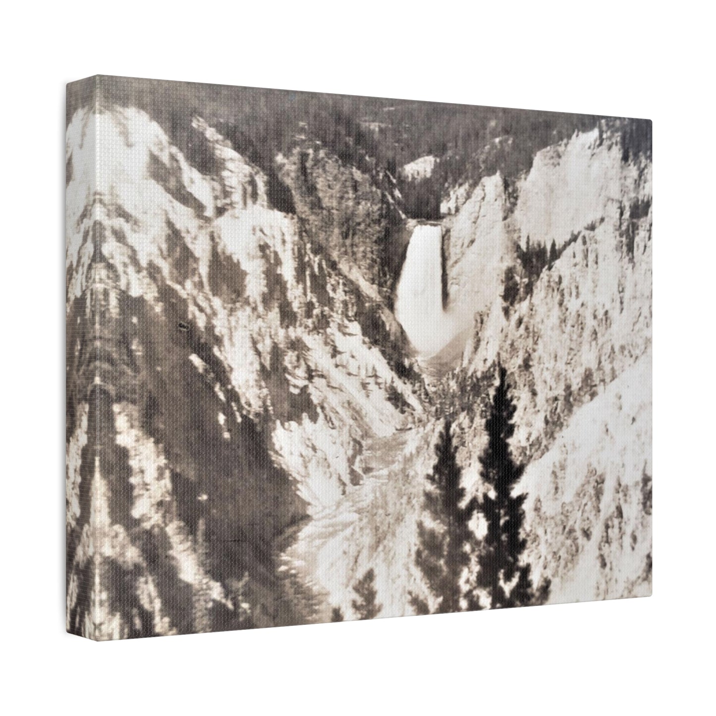 Artists Point Yellowstone Stretched Canvas