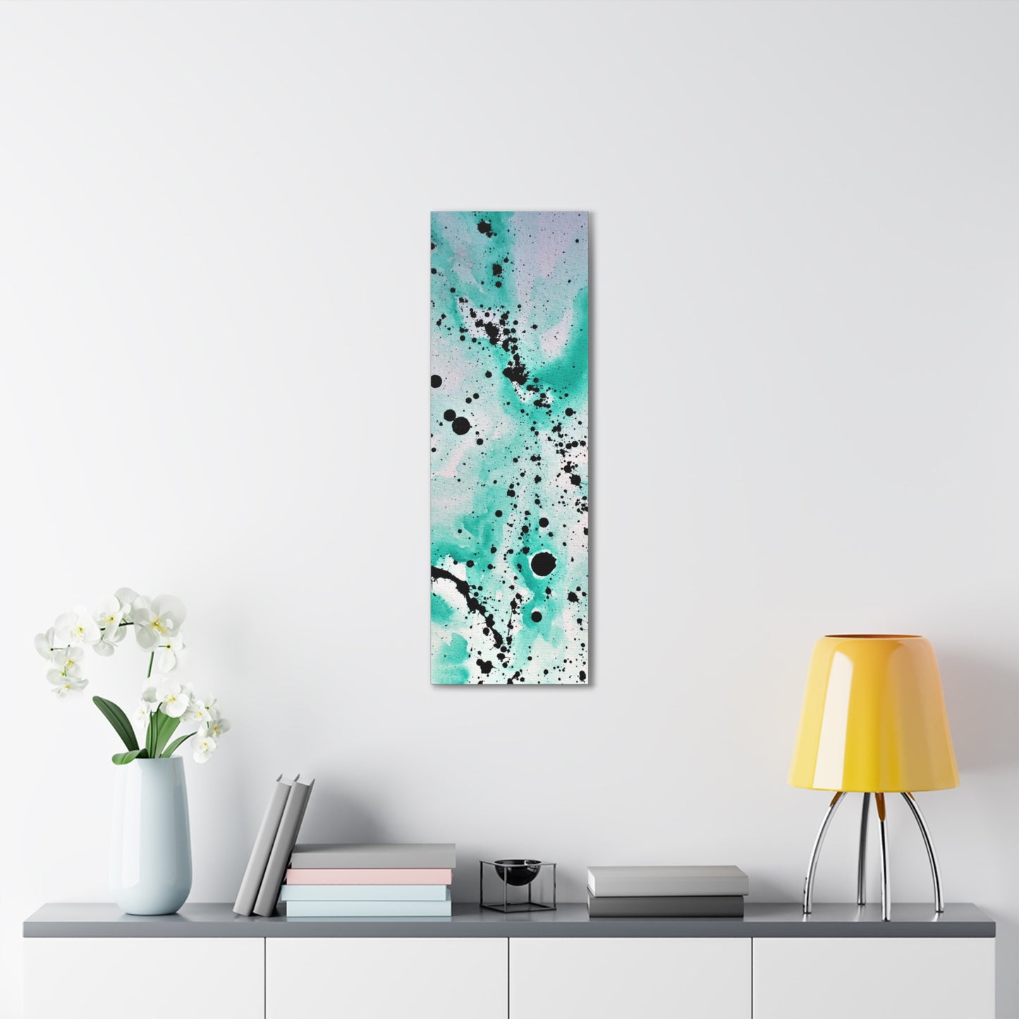 Teal Burst Canvas Gallery Wraps