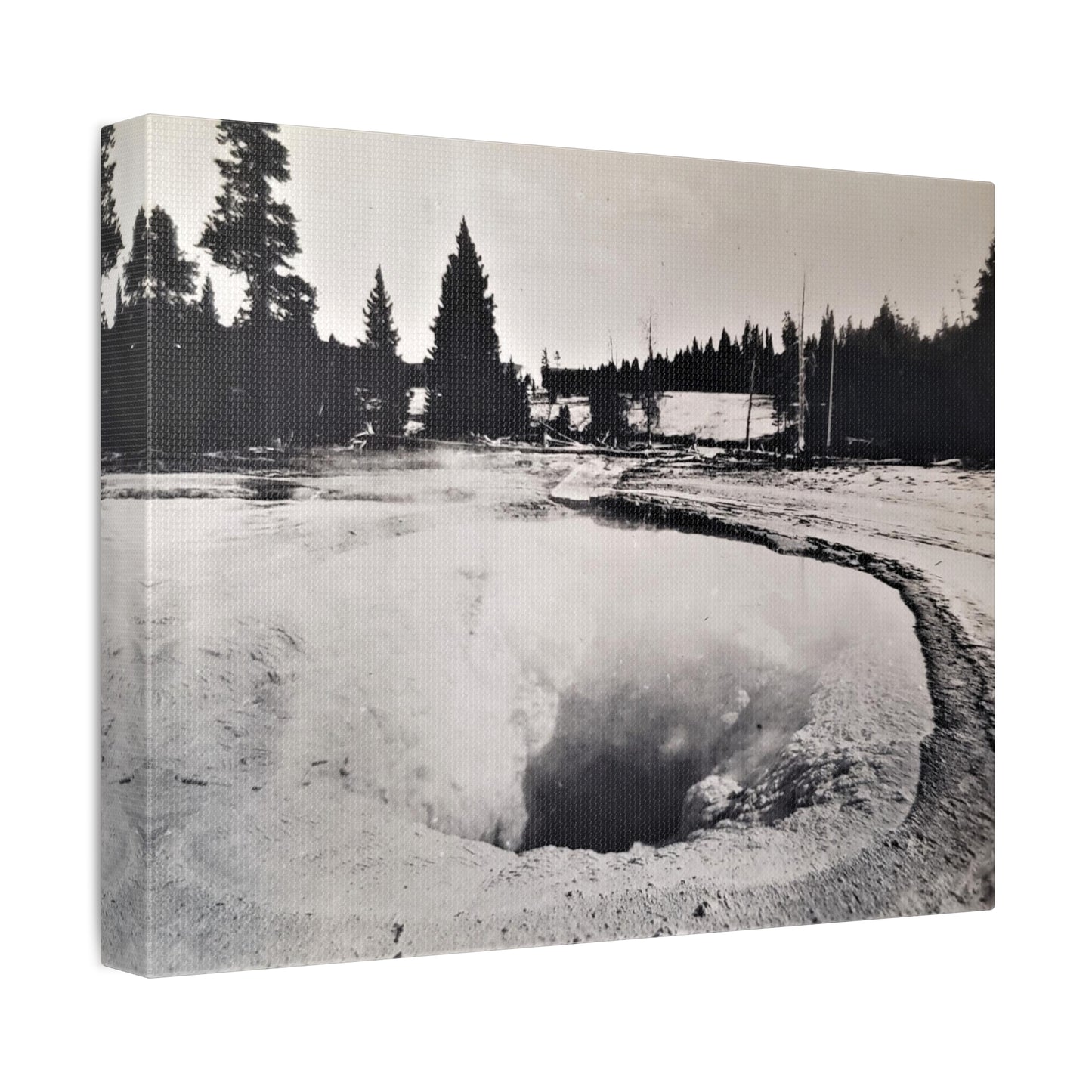 Morning Glory Pool Yellowstone Stretched Canvas