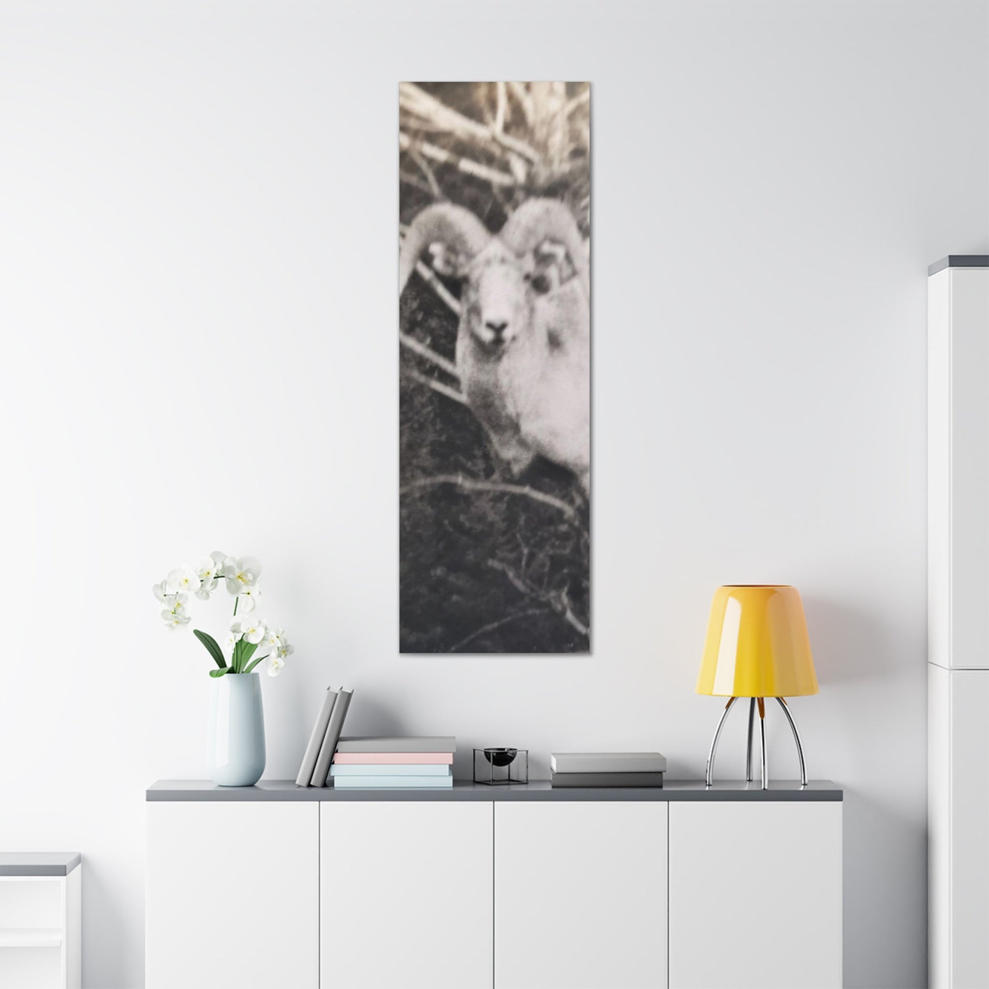 Yellowstone Big Horn Sheep Canvas Gallery Wraps - 20″ x 60″ 1.25" - Canvas