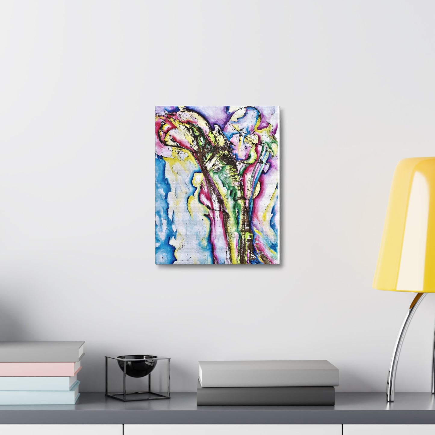 Calla Lilies Stretched Canvas