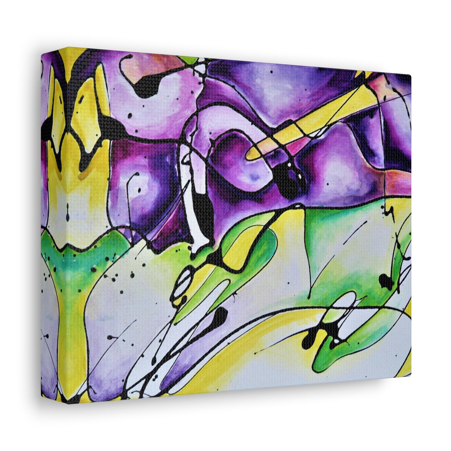 Purple Mountains Stretched Canvas