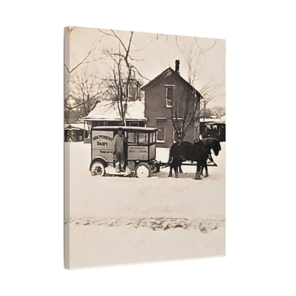 Milk Man Satin Canvas Stretched