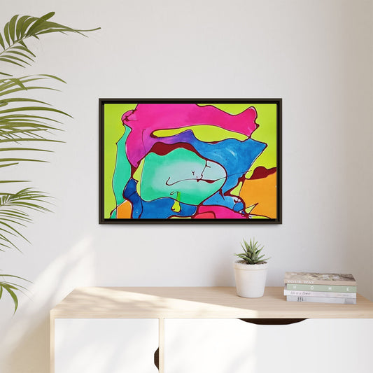 Kool Kid Matte Canvas Framed - Kia Day Design