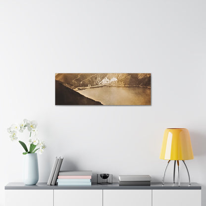 Morris Dam Lake Canvas Gallery Wraps 36″ x 12″ 1.25"