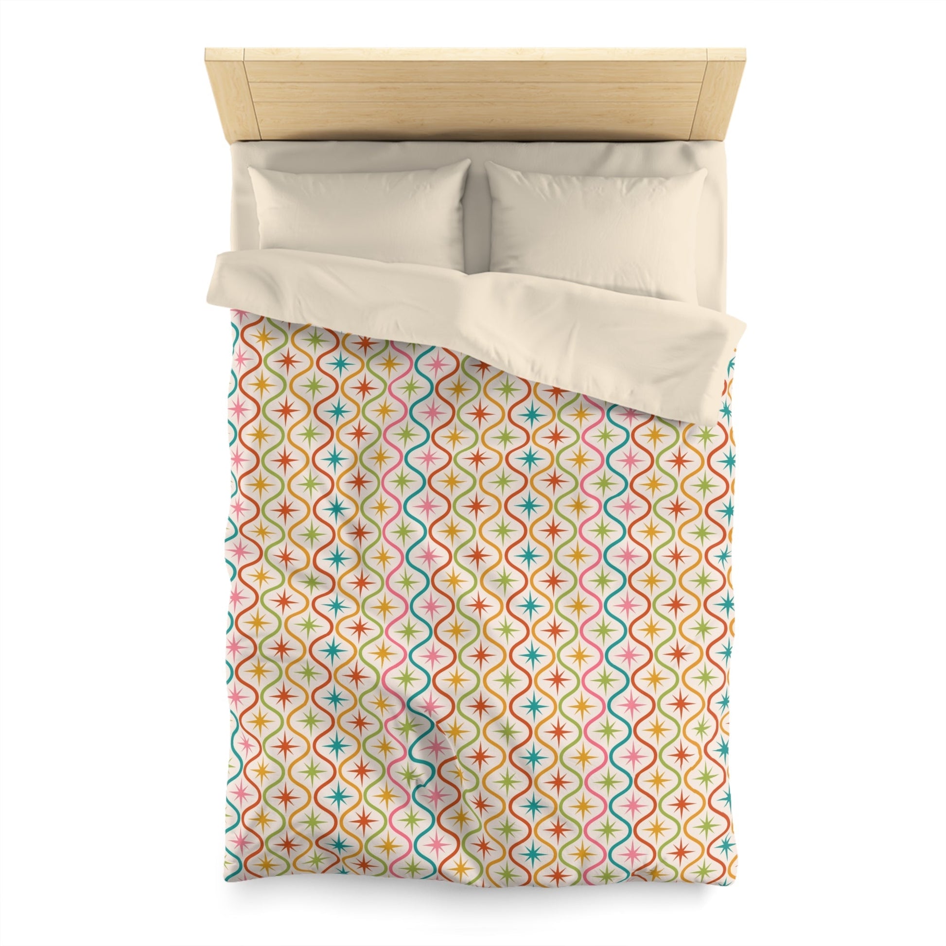 Colorful Patterned Microfiber Duvet Cover - Kia Day Design