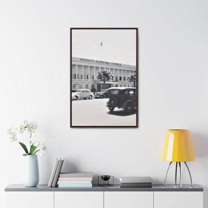 Sunset Bowling Center Largest in U.S 1939 Gallery Canvas Wraps Vertical Frame 24″ x 36″ Premium Gallery Wraps (1.25″) Walnut