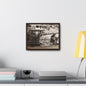 Concrete Worker Gallery Canvas Wraps Horizontal Frame 14″ x 11″ Walnut Premium Gallery Wraps (1.25″)