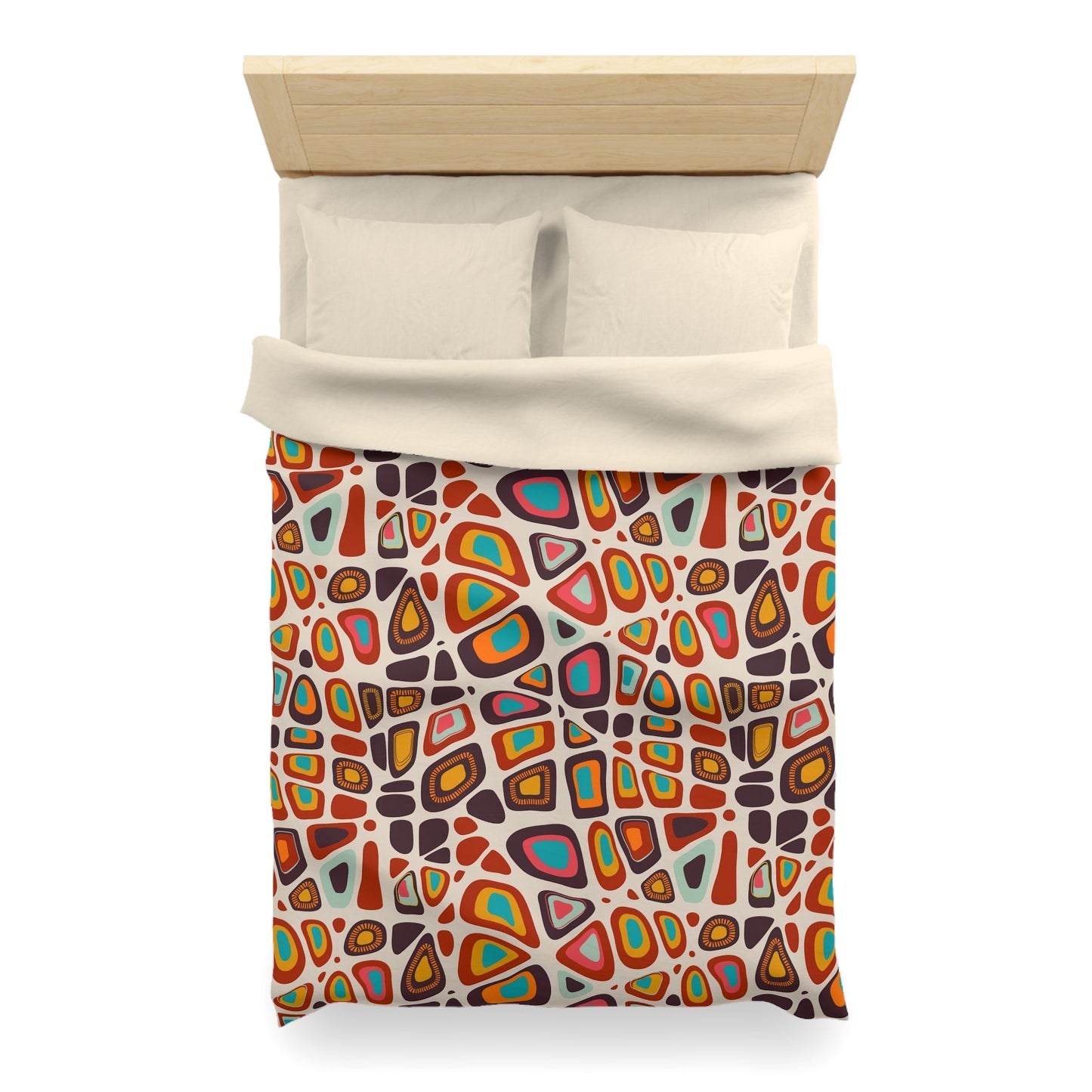 Vibrant Bohemian Microfiber Duvet Cover - Kia Day Design